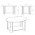 Coffee table Kompanit Oval 885x496x625 mm alder