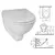 Wall hung toilet Vitra Arkitekt 6107L003-0075