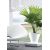 Plastic pot for flowers Scheurich 221/19 WAVE BRIGHT WHITE