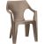 Chair Allibert Dante low back 57x57x79 cappuccino