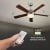 Chandelier ceiling fan V-TAC LED 7913 60W