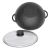 Frying pan Biol with two aluminum handles and glass lid 32 см
