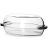 Glass fireproof bowl with lid Pasabahce Borcam 59062 2 l + 1.7 l