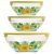 Set of salad bowls with a lid Decostek 1227-D sunflowers 3 pc