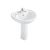 Washbasin with pedestal Guralvit Carmina 55 cm white
