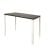 Table Practic with white legs 100x60 cm