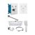 Concealed shower system Rubineta chrome Thermo-2F-Olo 625039