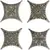 ჩასადგმელი Absolut Keramika ESTRELLA SET 02 GRIS 6,7x6,7 სმ