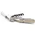 Bottle opener with knife Slider Pulltex white