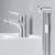 Washbasin faucet AM.PM Sunny with chrome plated bidet shower