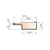 თამასა საფინიშო Super Profil MDF 1238 მუხა Sonoma Gray 2800x38x12 მმ