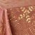 Table cloth cover with pink gold details 150x240 cm METALLIC TERRACOTTA/365174