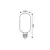 ნათურა Rabalux LED Е27 4W 3000K T45 h110 Filament 79008