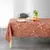 Table cloth cover with pink gold details 150x240 cm METALLIC TERRACOTTA/365174