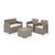 Set of garden furniture Allibert Emma cappuccino/sand