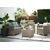 Set of garden furniture Allibert Emma cappuccino/sand