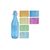 Glass bottle Koopman 1l 6ASS