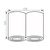 დაუნლაითი მბრუნავი Kanlux BORD DLP-250-AL GU10 2x MAX 50W