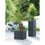 Plastic pot Scheurich STONY GREY 70/240 C-CUBE HIGH
