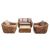 Комплект мебели MK-2021-0402 натуральный ротанг