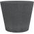 Plastic pot Scheurich STONY BLACK 49/238 C-CONE 49