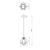 Pendant LUMINEX Basket 1 E27 1x MAX 60W chrom 661