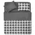 თეთრეულის კომპლექტი Ardesto Gloria ART1622SR 100%ბამბა 160x220სმ ნაცრისფერი