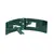 Square downpipe holder 0.50x80x365 green