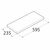 Shelf with hidden fastening apple VELANO 65082 595x235