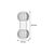 Dog toy bone Flamingo Dental 12.5 cm