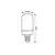 Лампа Rabalux LED Е14 2W 4000K T20 h60 Filament 79030