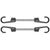 Rubber cord with hooks Bradas BCH2-08040GY-B 0.8x40 cm 2 pcs