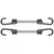 Rubber cord with hooks Bradas BCH2-08040GY-B 0.8x40 cm 2 pcs
