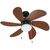 Chandelier fan FARO PALAO brown E14 1x40W Ø820mm