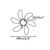 Chandelier fan FARO PALAO brown E14 1x40W Ø820mm