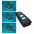 Umbrella with LED lights and base 3x3 m SLX-4 JHA-100KG