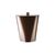 Urn Primanova BRUNO MELAMINE WASTE BASKET W/LID, BROWN