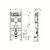 Built-in installation Tece 9300302 H1120 mm