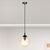 Pendant EMIBIG Cosmo 1 E14 1x MAX 40W black honey