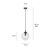 Pendant EMIBIG Cosmo 1 E14 1x MAX 40W black honey