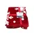 Plaid with New Year's red and white ornaments 130x180 cm