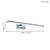 Wall lamp Eglo LED-WL 400mm PANDELLA1 chrome 96064