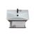 Bathroom furniture with washbasin JESSY 80-U Wood/Grey Sempre 81 cm