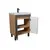 Тумба для ванной с умывальником OLIVE 60-U Wood/Grey Sempre 61 см