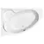 Bath asymmetric CERSANIT KALIOPE 170x110 left white