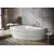 Bath asymmetric CERSANIT KALIOPE 170x110 left white