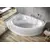 Bath asymmetric CERSANIT KALIOPE 170x110 left white
