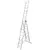 Aluminum ladder Krause Tribilo 129680 665 cm