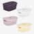 Plastic basket with lid with knitted ornamen Irak Plastik FLEXY SP-150 11 l