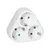 Splitter ORNO Schuko 3 white
